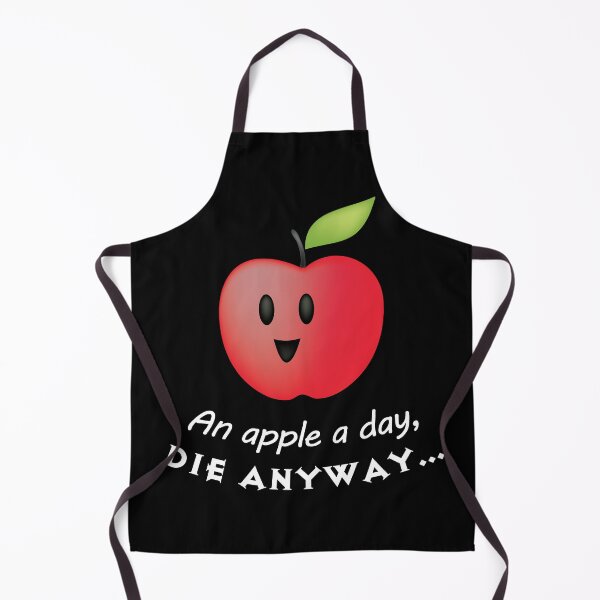 Item preview, An Apple a Day - Cute Nihilistic Cartoon Apple designed and sold by PKHalford.
