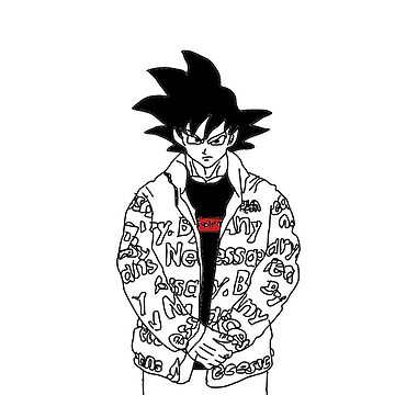 shittily drawn drip goku Art Board Print for Sale by ChotickZ