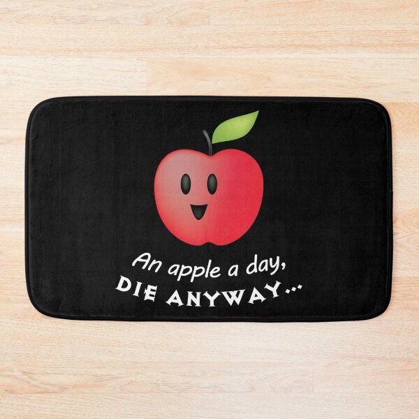 Item preview, An Apple a Day - Cute Nihilistic Cartoon Apple designed and sold by PKHalford.
