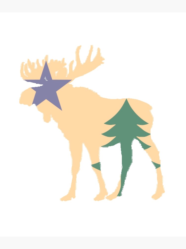 "Maine Moose from 1901" Poster for Sale by OwlHouse Redbubble