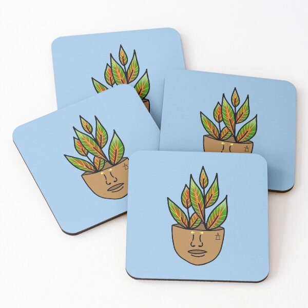 Item preview, PlantLover, Croton Petra, Plant Person With Face Tattoos, Blue designed and sold by 10pmCreations.
