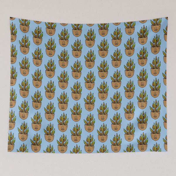Item preview, PlantLover, Croton Petra, Plant Person With Face Tattoos, Blue designed and sold by 10pmCreations.