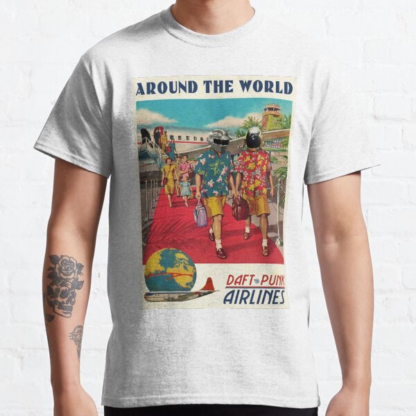 Daft Punk - Clásico de la vuelta al mundo Camiseta clásica