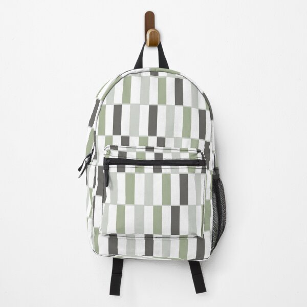 Item preview, Long Blocks Sage Green and White Geometric Pattern designed and sold by kierkegaard.