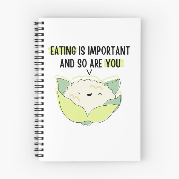 Item preview, Cute Cauliflower Eating is Important  designed and sold by ThoughtJumble.