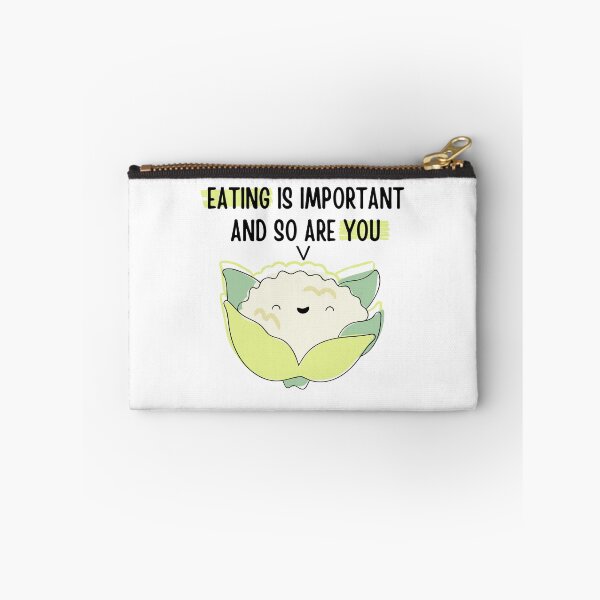 Item preview, Cute Cauliflower Eating is Important  designed and sold by ThoughtJumble.