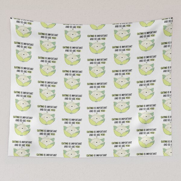 Item preview, Cute Cauliflower Eating is Important  designed and sold by ThoughtJumble.
