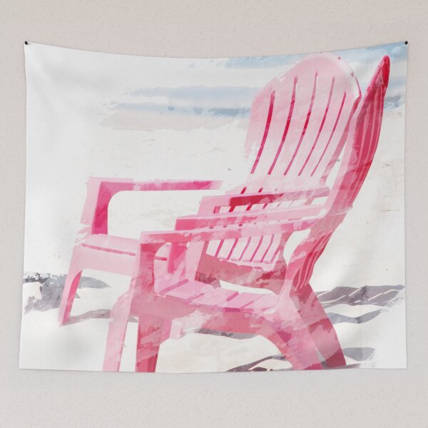 Item preview, Meet Me at the Beach Chairs on Sunny Coastal Seashore Artistic Rendering without Text designed and sold by nancyjcreates.