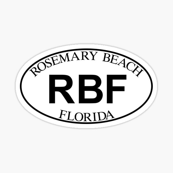 Item preview, ROSEMARY BEACH FLORIDA EURO OVAL designed and sold by DESTINATIONS DECAL.