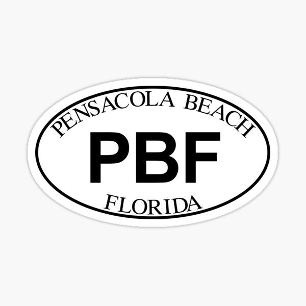 Item preview, PENSACOLA BEACH FLORIDA EURO OVAL designed and sold by DESTINATIONS DECAL.