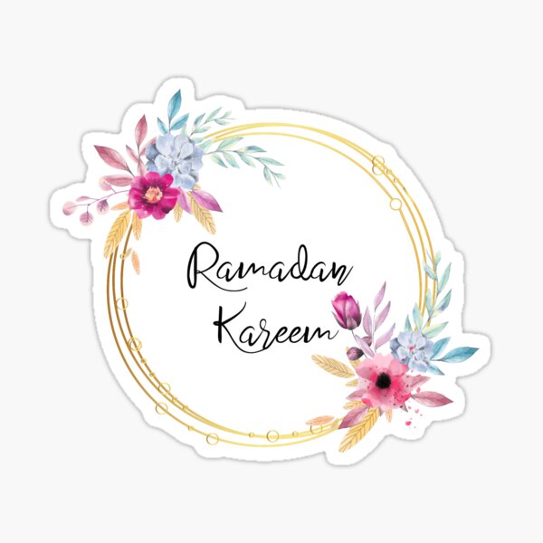 "ramadan mubarak" Sticker for Sale by themodestmuslim | Redbubble