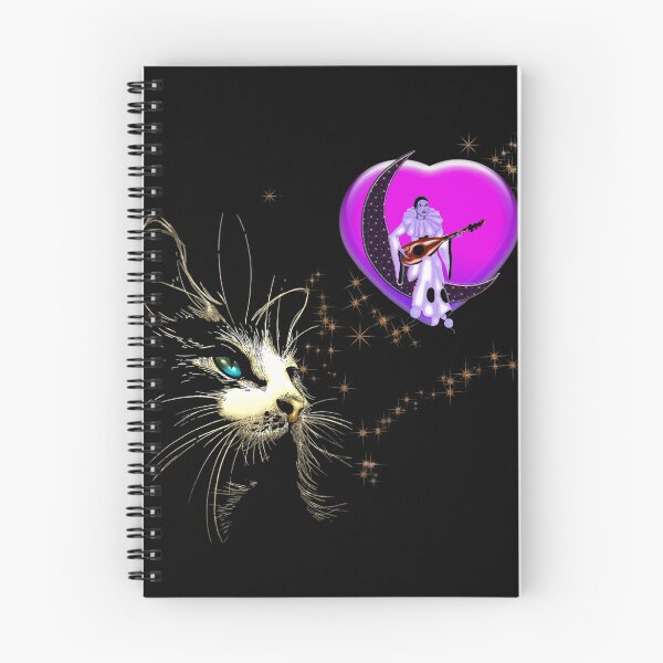 Item preview, Valentine's Day Pierrot Moon Cat designed and sold by Bluesax.