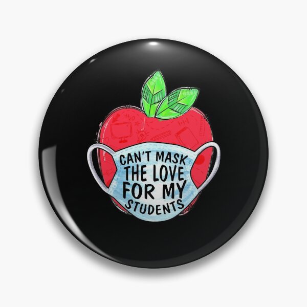 Item preview, Can't Mask My Love Of Teaching Back To School Teacher Apple Quarantined 2020 designed and sold by BaseStore.