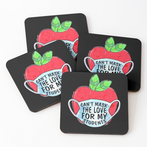 Item preview, Can't Mask My Love Of Teaching Back To School Teacher Apple Quarantined 2020 designed and sold by BaseStore.