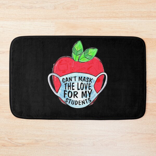 Item preview, Can't Mask My Love Of Teaching Back To School Teacher Apple Quarantined 2020 designed and sold by BaseStore.