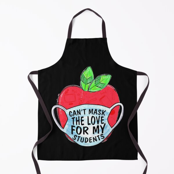 Item preview, Can't Mask My Love Of Teaching Back To School Teacher Apple Quarantined 2020 designed and sold by BaseStore.