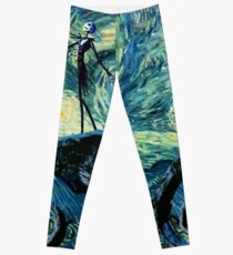 Jack Skellington scary night Leggings