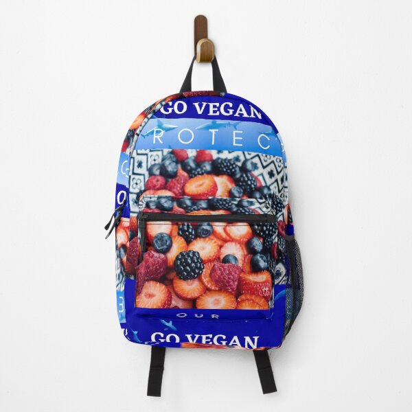 Item preview, Vegan for Good, Protect our Planet, Vegan Berries, Dolphins designed and sold by ZenArt-Fern.