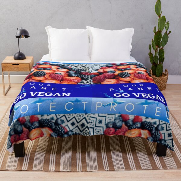 Item preview, Vegan for Good, Protect our Planet, Vegan Berries, Dolphins designed and sold by ZenArt-Fern.