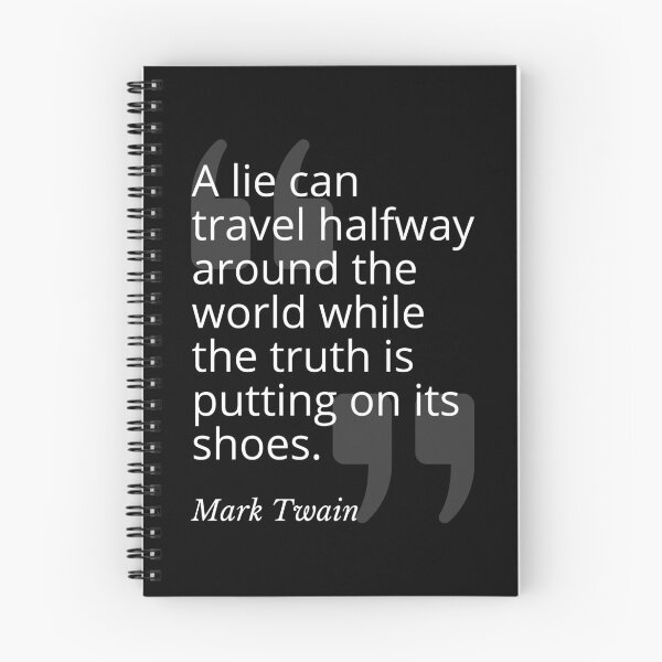 Item preview, A Lie Can Travel Mark Twain Quotation designed and sold by Primal Frog.
