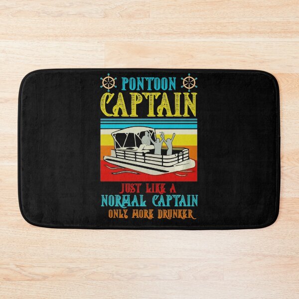 Item preview, Pontoon Captain Just Like A Normal Captain Only More Drunker Vintage Drinking designed and sold by BaseStore.