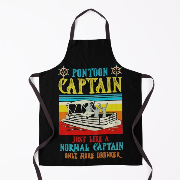 Item preview, Pontoon Captain Just Like A Normal Captain Only More Drunker Vintage Drinking designed and sold by BaseStore.