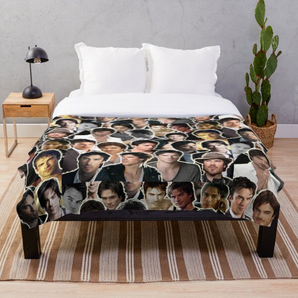Ian Somerhalder collage Damon - Sagittarius Throw Blanket