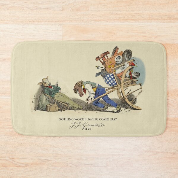 Item preview, J.J. Grandville: Work hard, achieve great things. designed and sold by ebrawne.