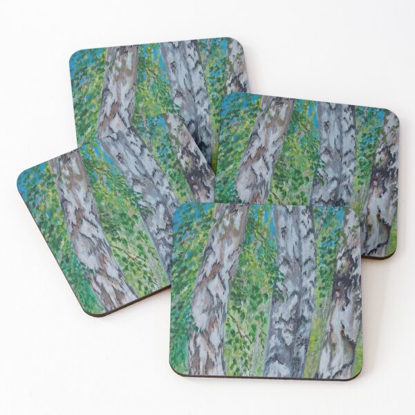 Item preview, Birch trees designed and sold by OllyVArt.