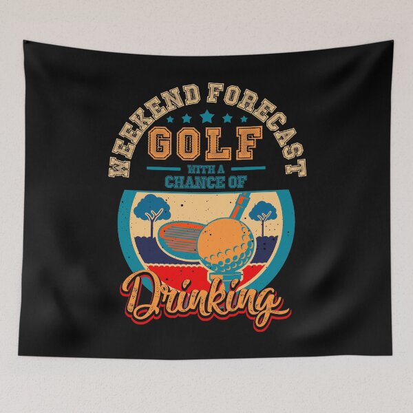 Item preview, Vintage Weekend Golf With A Chance Of Drinking Forecast Golf Funny Golf Gift Golfer Player designed and sold by BaseStore.