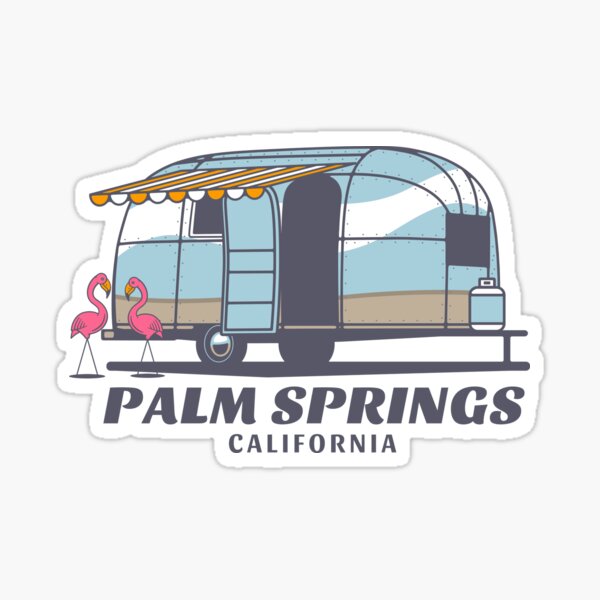 Aperçu de l'œuvre Palm Springs Californie créée et vendue par TravelBadge.