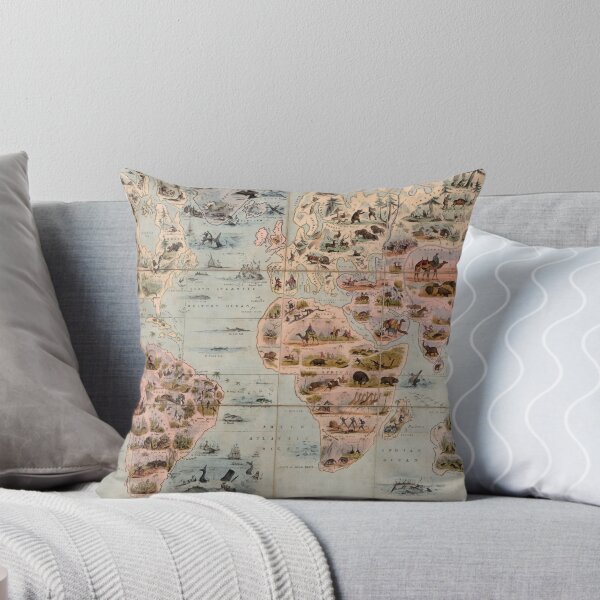 Item preview, Zoological Map of the World in 1844 designed and sold by ganje.