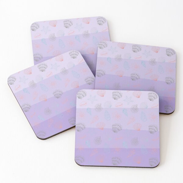Item preview, Lavender purple seashell pattern designed and sold by Sajuade.