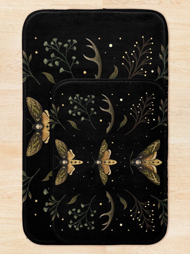 Alternate view of Death Head Moths Night Bath Mat