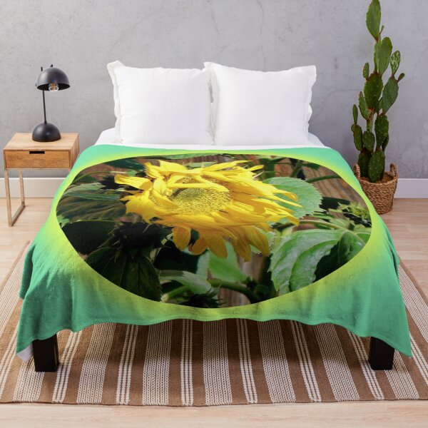 Item preview, Large Sunflower Against Wooden Fence designed and sold by ThisNThatImages.