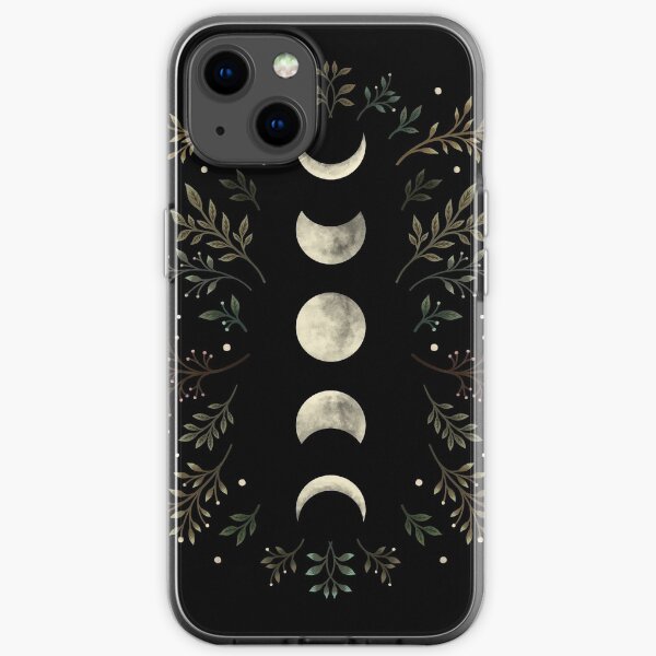 Moonlit Garden-Olive Green iPhone Soft Case