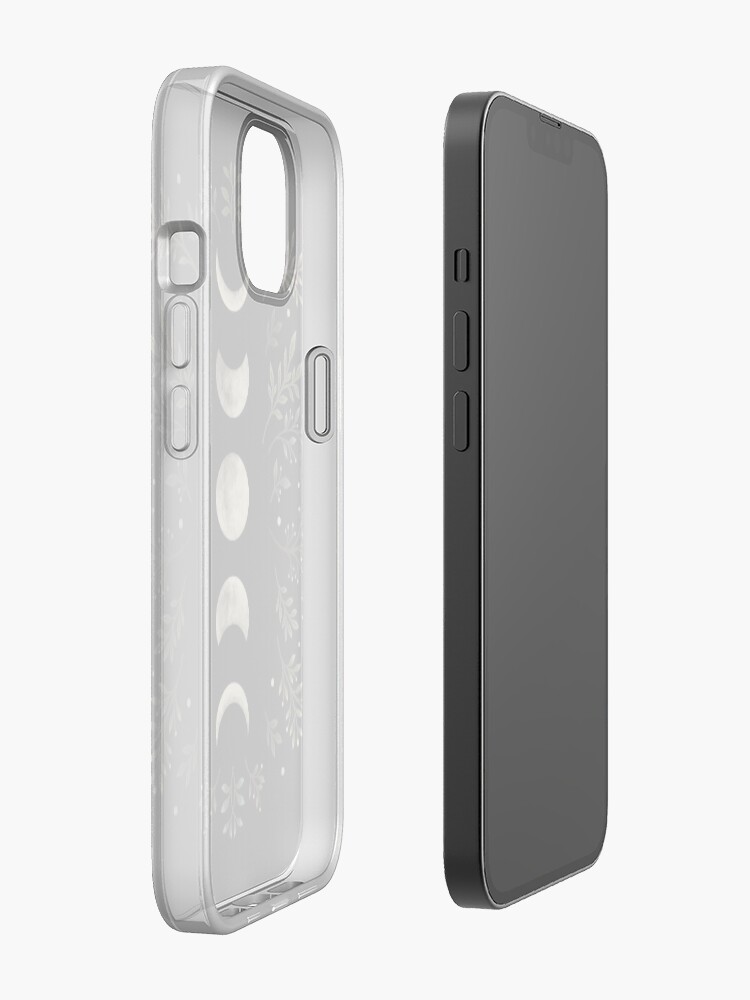Alternate view of Moonlit Garden-Olive Green iPhone Case