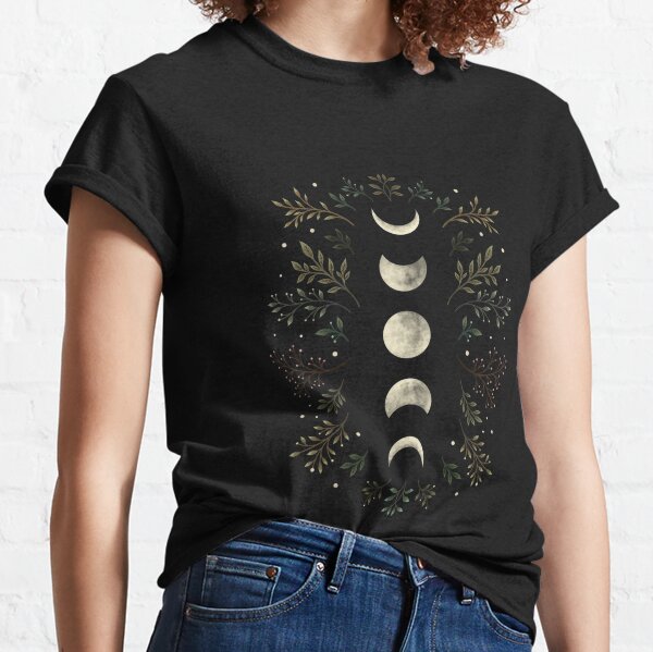 Moonlit Garden-Olive Green Classic T-Shirt