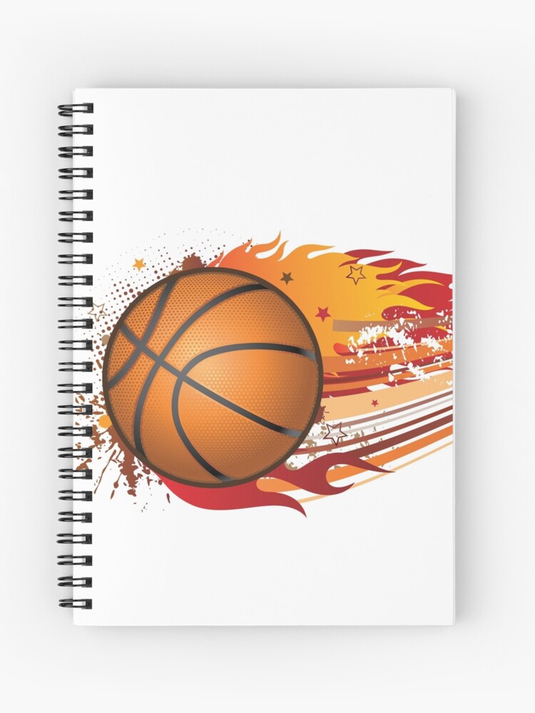 Cuaderno de espiral «Baloncesto en fuego» de lovingangela | Redbubble