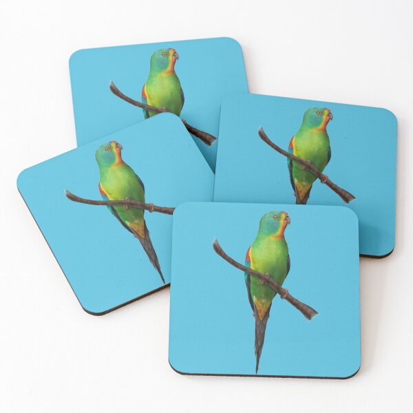 Item preview, Swift Parrot Bird Painting designed and sold by DiomediaDesigns.