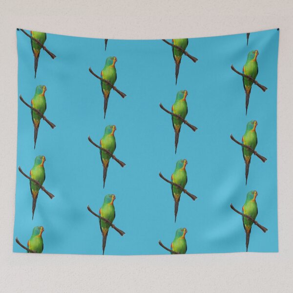 Item preview, Swift Parrot Bird Painting designed and sold by DiomediaDesigns.