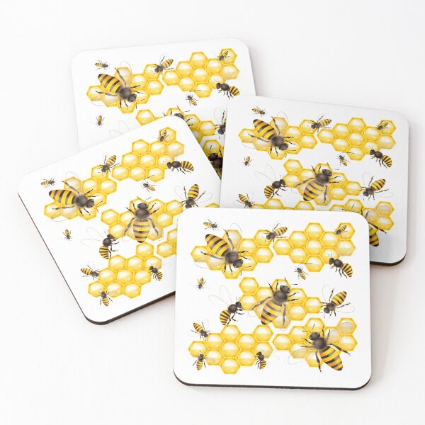 Item preview, Needy Bees (NO Puns TEXT - On White) designed and sold by PawsitiveMum.
