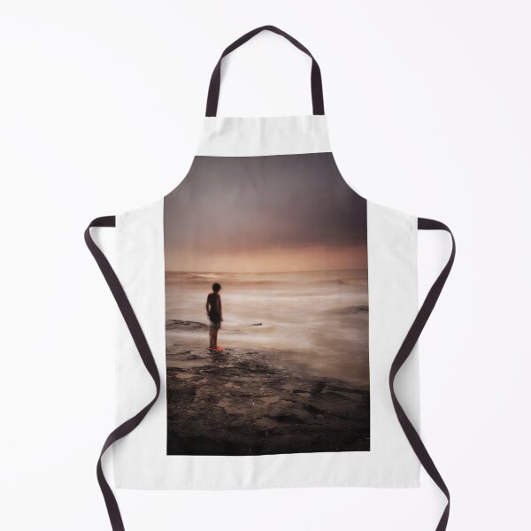 Item preview, Boy standing at a beach approching a strong wave of wind designed and sold by Shovona Karmakar.
