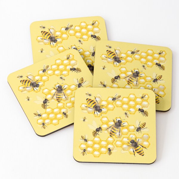 Item preview, Needy Bees (NO Puns TEXT - On Yellow) designed and sold by PawsitiveMum.
