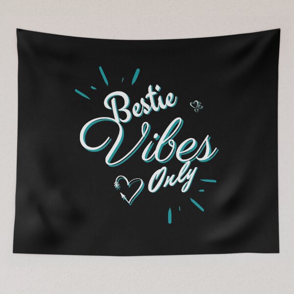 Item preview, Bestie Vibes Only Design Blue wt designed and sold by Amon Ferg.