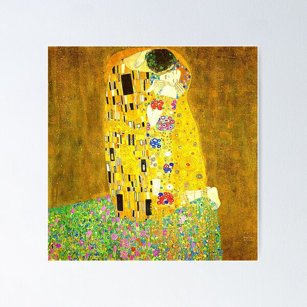 Aperçu de l'œuvre Le baiser de Gustav Klimt créée et vendue par SimpleJoyStyle.