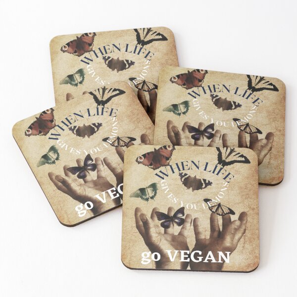 Item preview, Lemons for Vegans, When life gives you lemons, Butterflies too designed and sold by ZenArt-Fern.