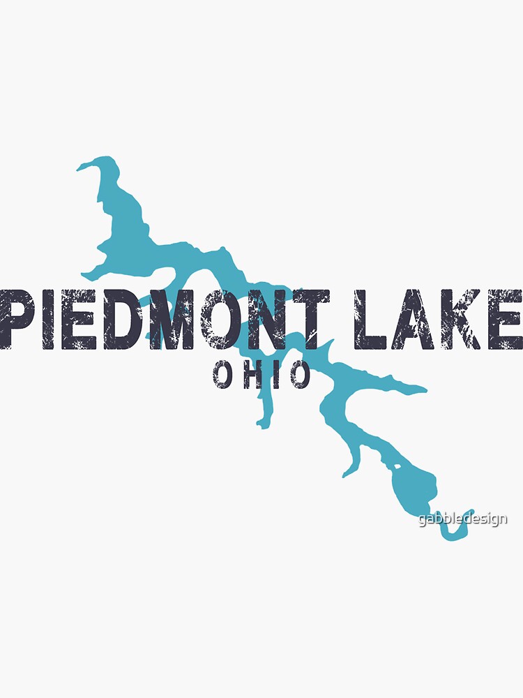 "Piedmont Lake Ohio" Sticker for Sale by gabbledesign Redbubble