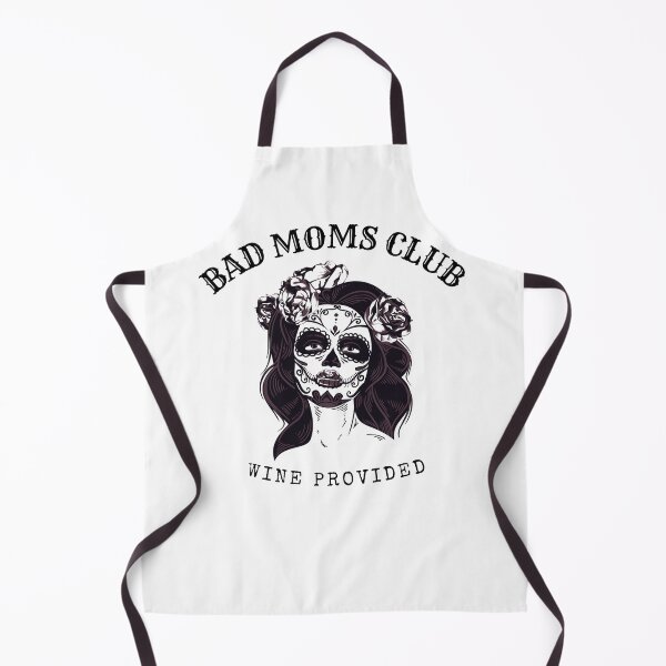 Item preview, Bad Moms Club Wine Provided Mom Skull  designed and sold by Sujitra  Romyen.