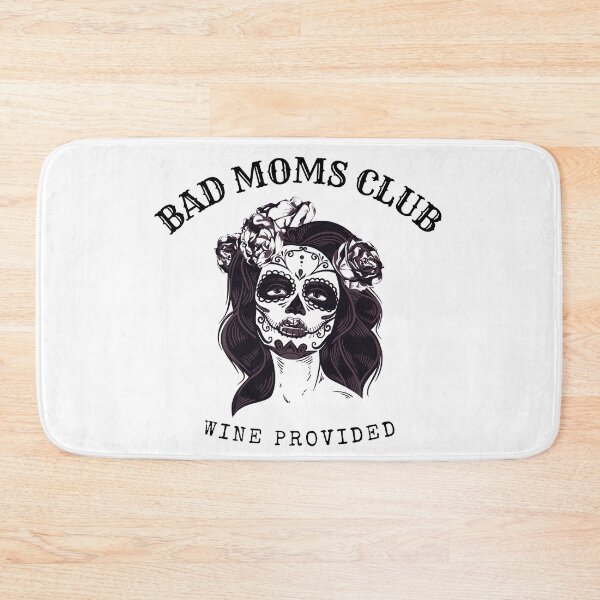 Item preview, Bad Moms Club Wine Provided Mom Skull  designed and sold by Sujitra  Romyen.